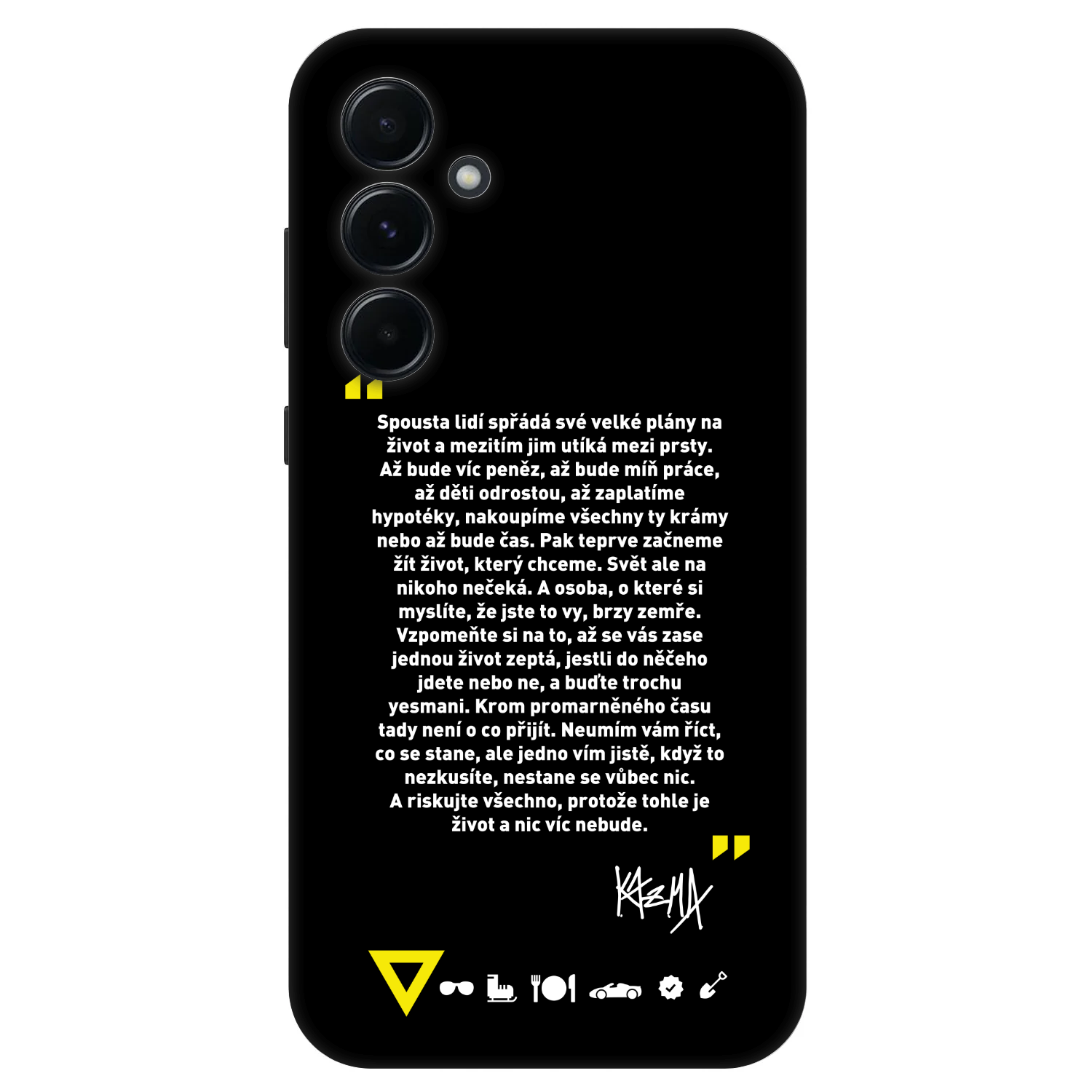 Picasee Fashion Case pre Samsung Galaxy A55 5G A556B - Kazma - BUĎTE TROCHU YESMANI