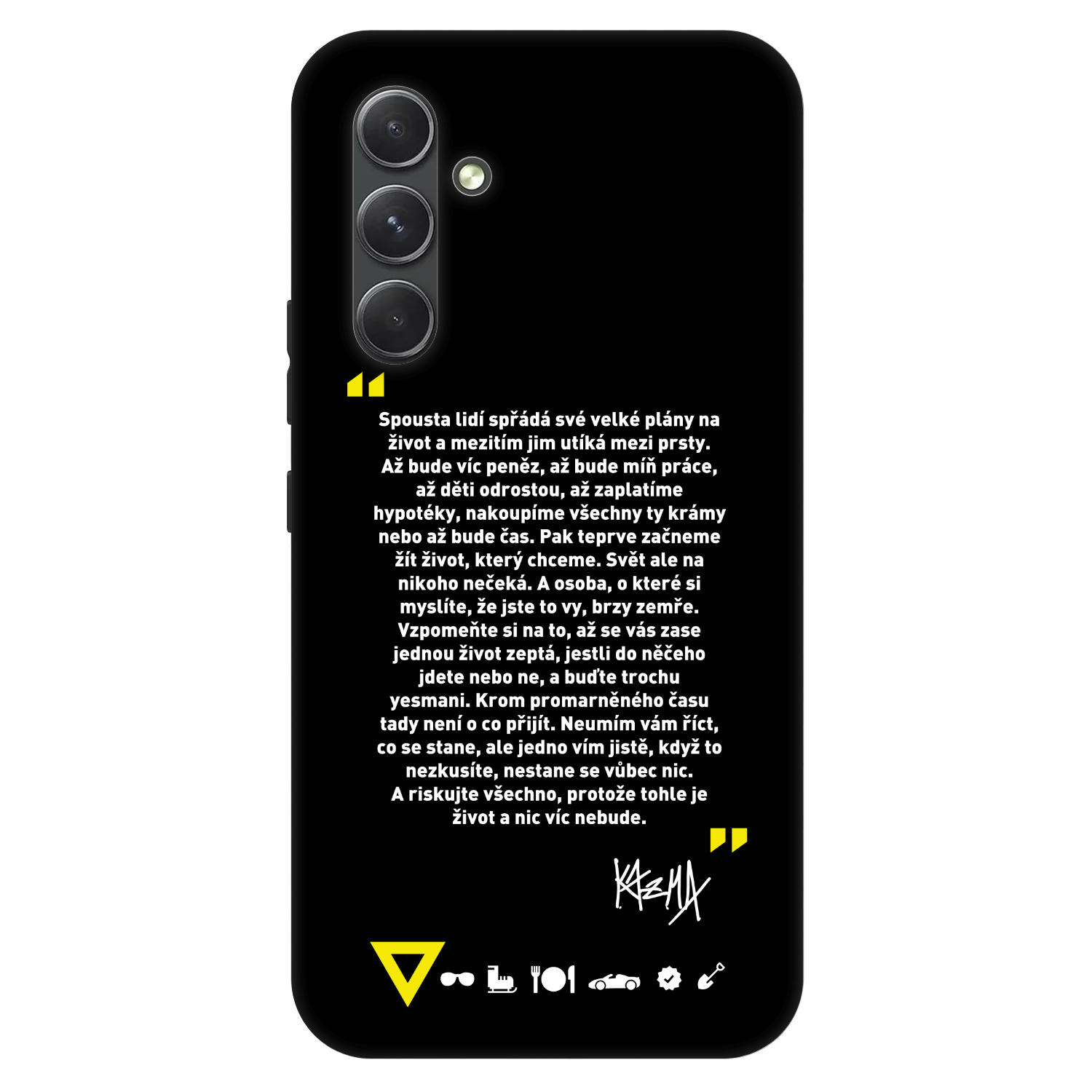 Picasee Fashion Case pre Samsung Galaxy A54 5G A546B - Kazma - BUĎTE TROCHU YESMANI