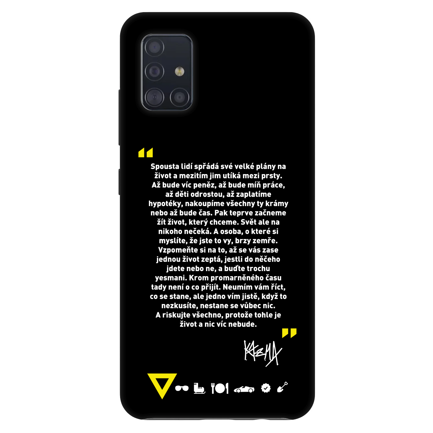 Picasee Fashion Case pre Samsung Galaxy A51 A515F - Kazma - BUĎTE TROCHU YESMANI
