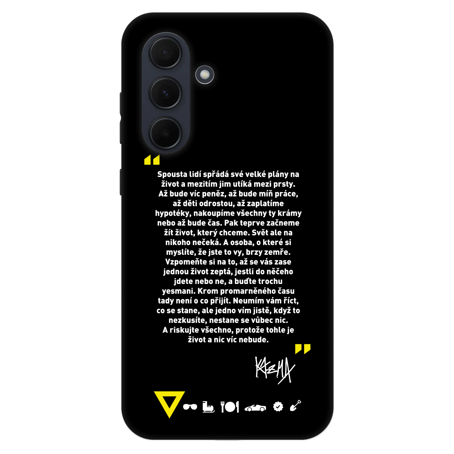 Picasee Fashion Case pre Samsung Galaxy A35 5G A356B - Kazma - BUĎTE TROCHU YESMANI