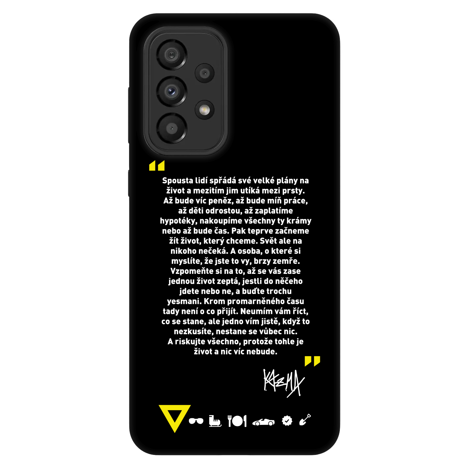 Picasee Fashion Case pre Samsung Galaxy A33 5G A336 - Kazma - BUĎTE TROCHU YESMANI