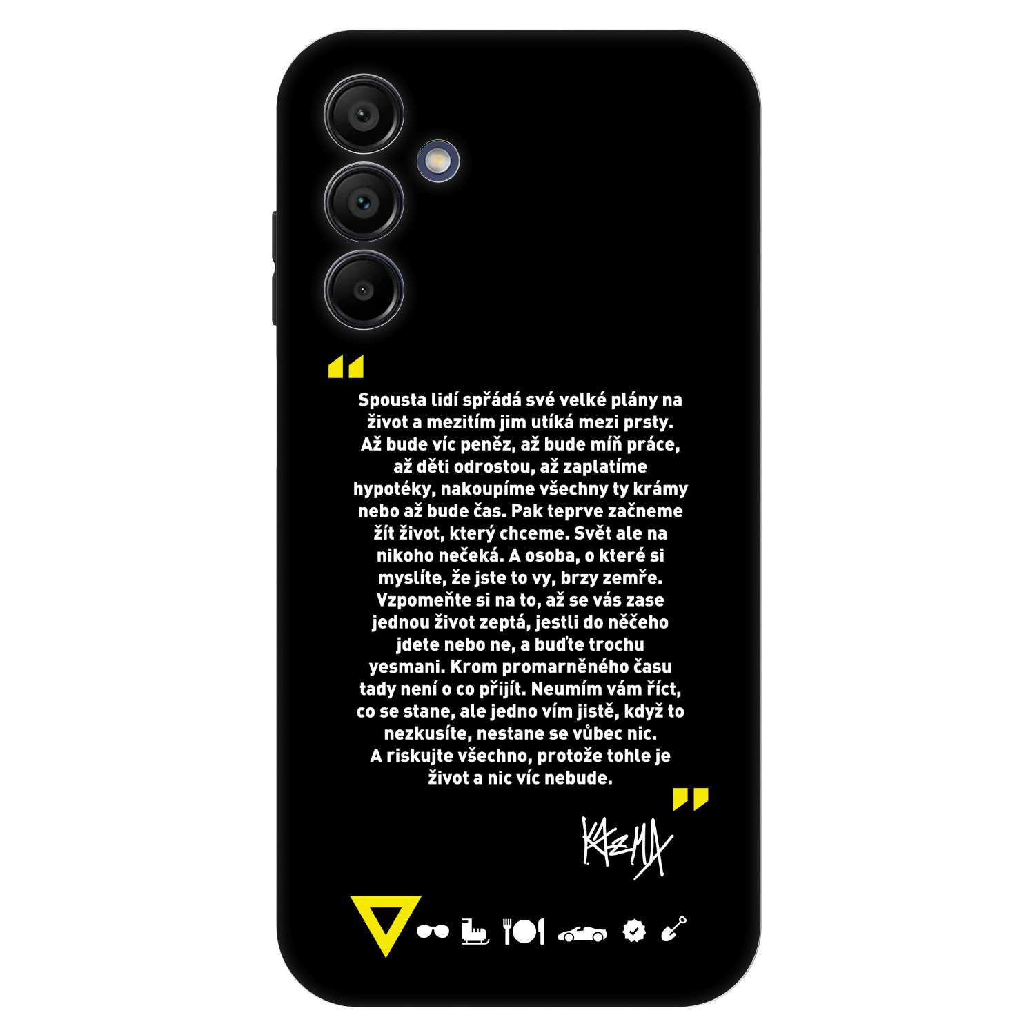 Picasee Fashion Case pre Samsung Galaxy A15 A155F 4G - Kazma - BUĎTE TROCHU YESMANI