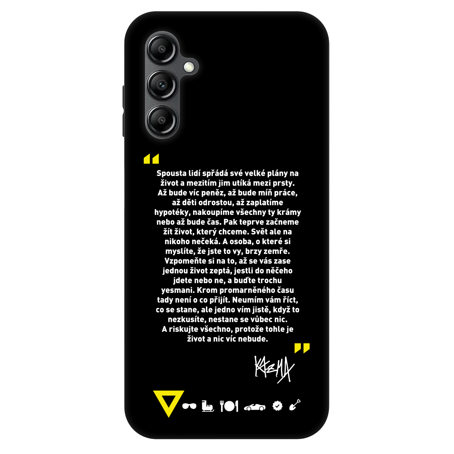 Picasee Fashion Case pre Samsung Galaxy A14 4G A145R - Kazma - BUĎTE TROCHU YESMANI