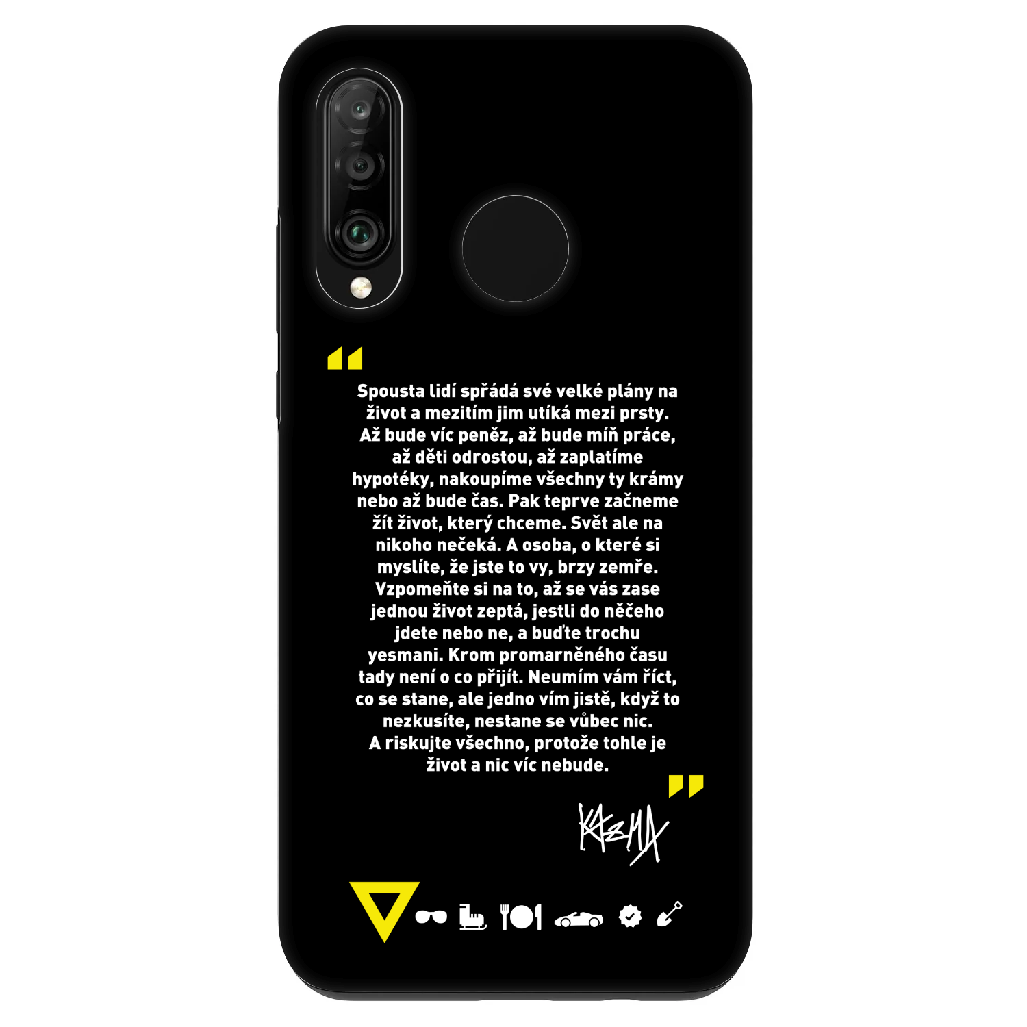 Picasee Fashion Case pre Huawei P30 Lite - Kazma - BUĎTE TROCHU YESMANI