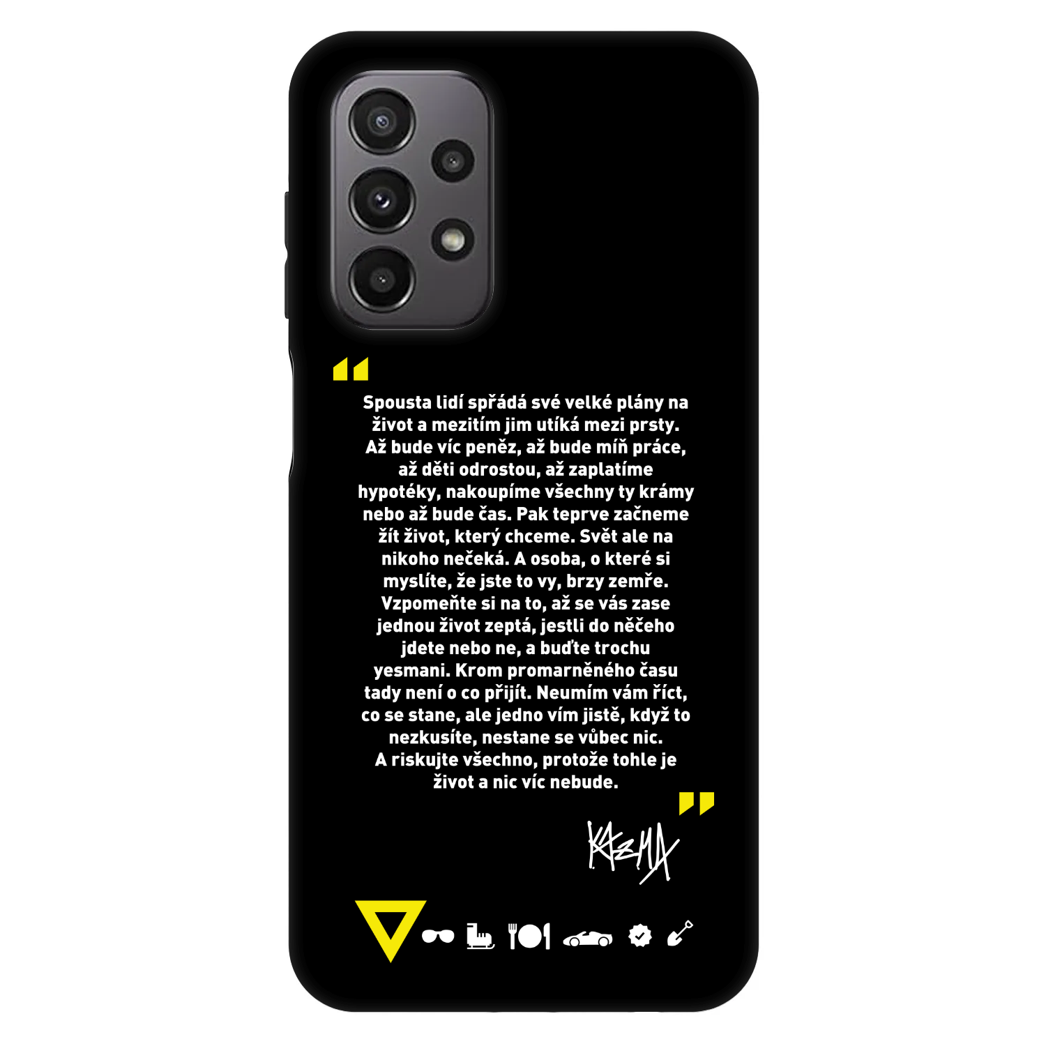 Picasee Fashion Case pre Samsung Galaxy A23 A235F 4G - Kazma - BUĎTE TROCHU YESMANI