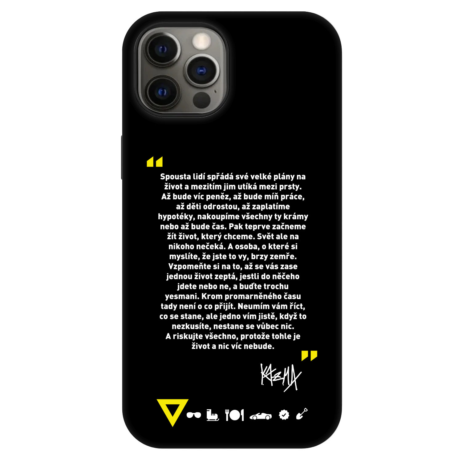 Picasee Fashion Case MagSafe pre Apple iPhone 12 Pro - Kazma - BUĎTE TROCHU YESMANI