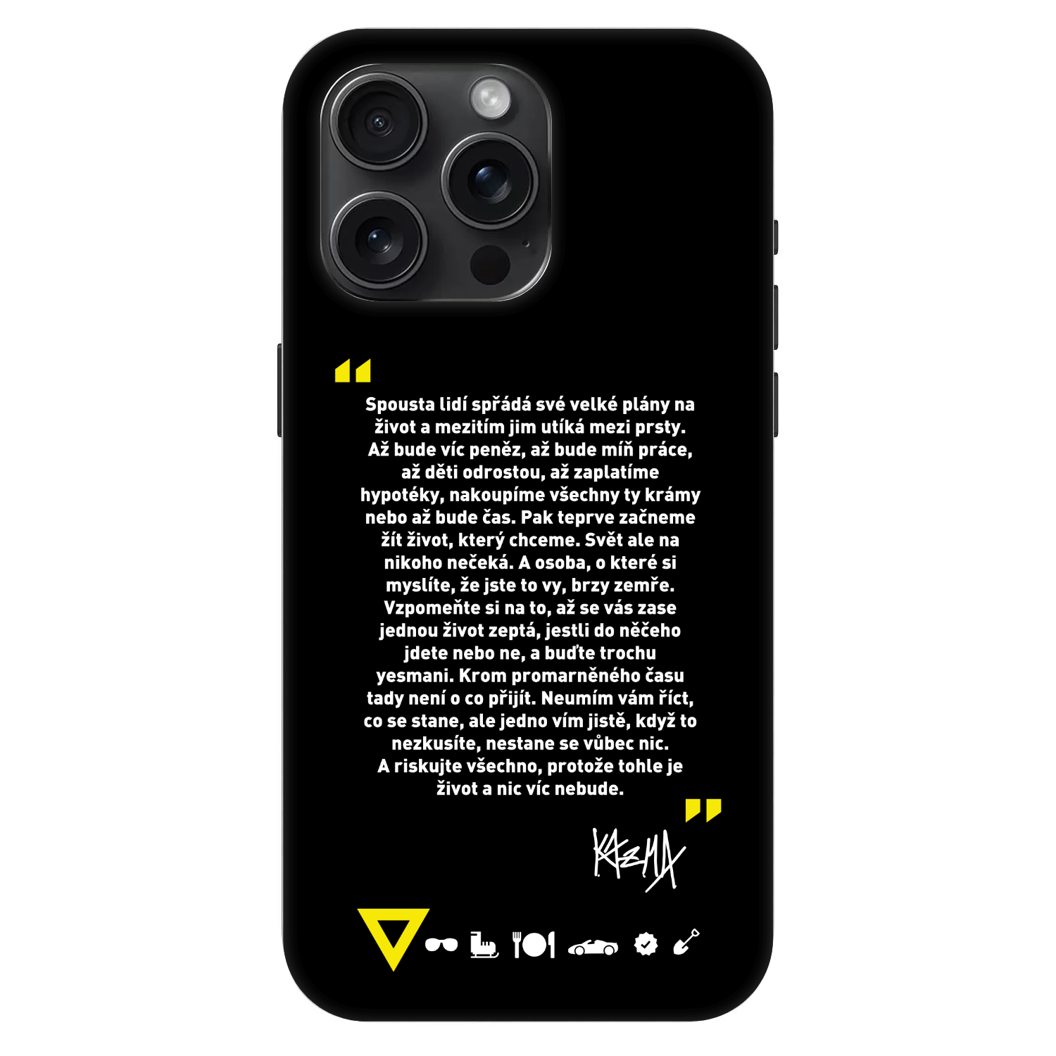 Picasee Fashion Case MagSafe pre Apple iPhone 15 Pro Max - Kazma - BUĎTE TROCHU YESMANI