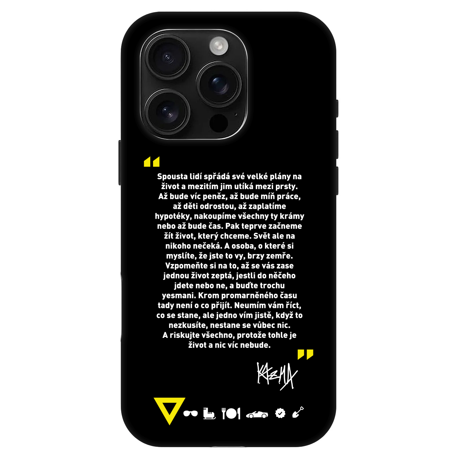 Picasee Fashion Case MagSafe pre Apple iPhone 16 Pro - Kazma - BUĎTE TROCHU YESMANI