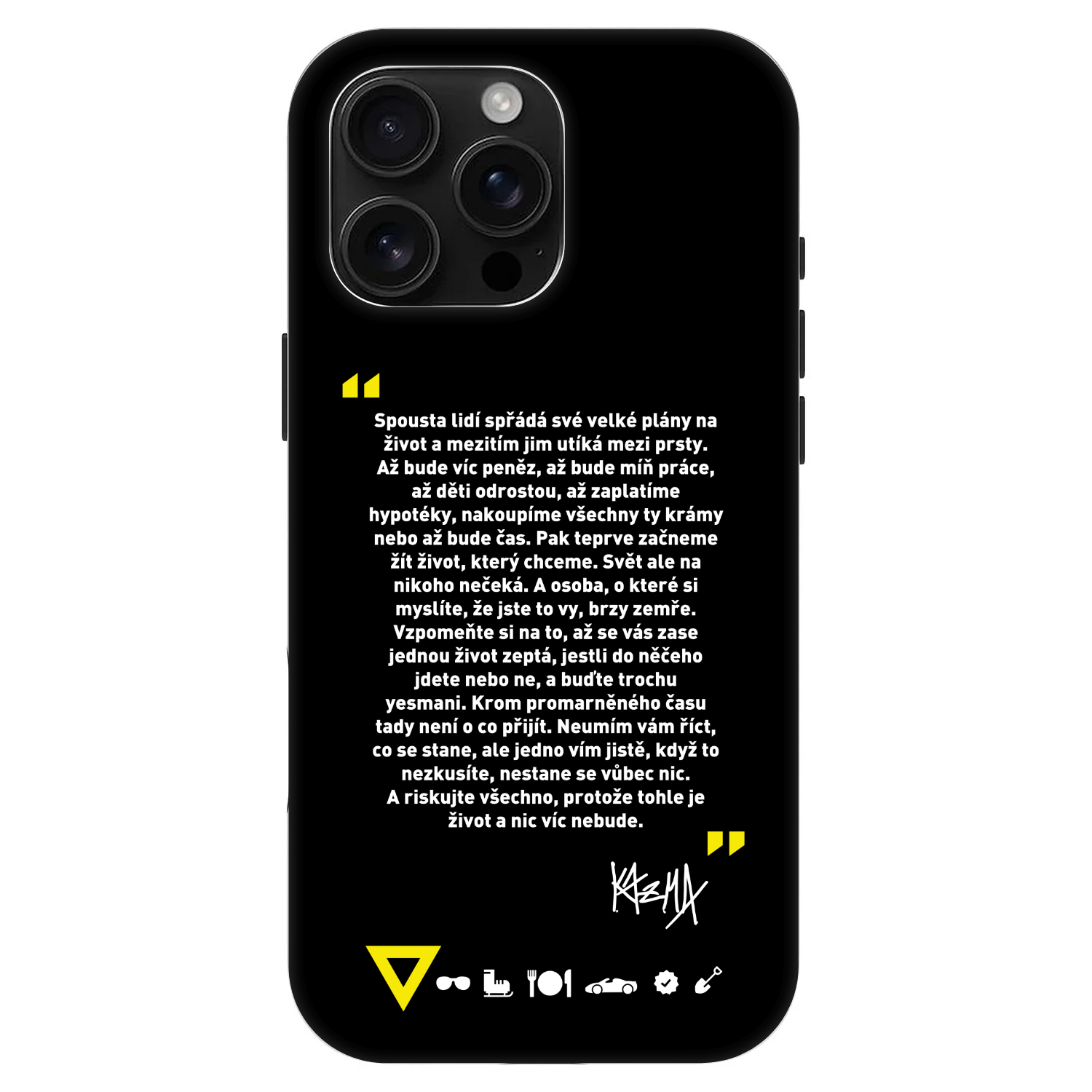 Picasee Fashion Case MagSafe pre Apple iPhone 16 Pro Max - Kazma - BUĎTE TROCHU YESMANI