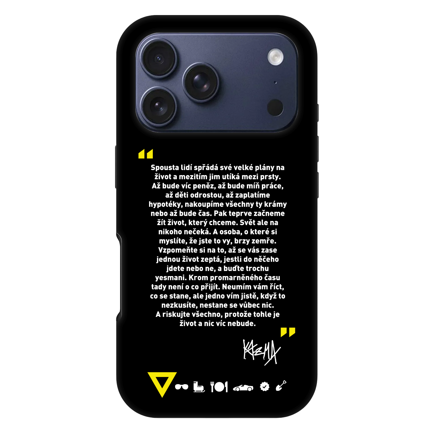 Picasee Fashion Case MagSafe pre Apple iPhone 17 Pro - Kazma - BUĎTE TROCHU YESMANI
