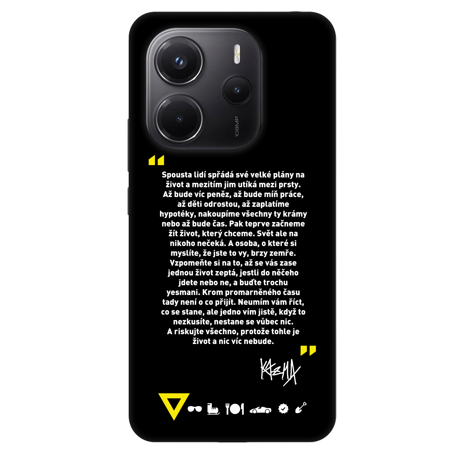 Picasee Fashion Case pre Xiaomi Redmi Note 14 4G - Kazma - BUĎTE TROCHU YESMANI