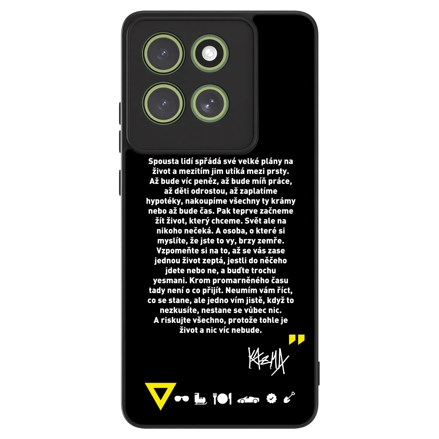 Picasee ULTIMATE CASE pro Motorola Moto G86 5G - Kazma - BUĎTE TROCHU YESMANI