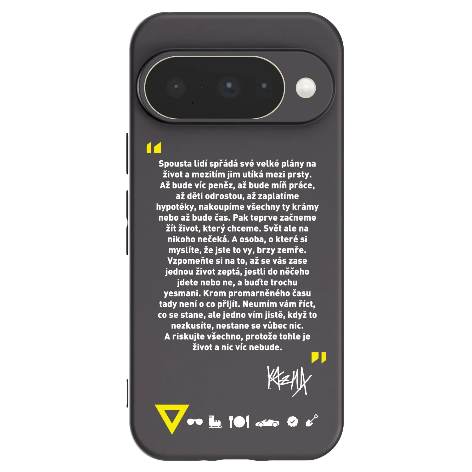 Picasee silikónový čierny obal pre Google Pixel 10 - Kazma - BUĎTE TROCHU YESMANI