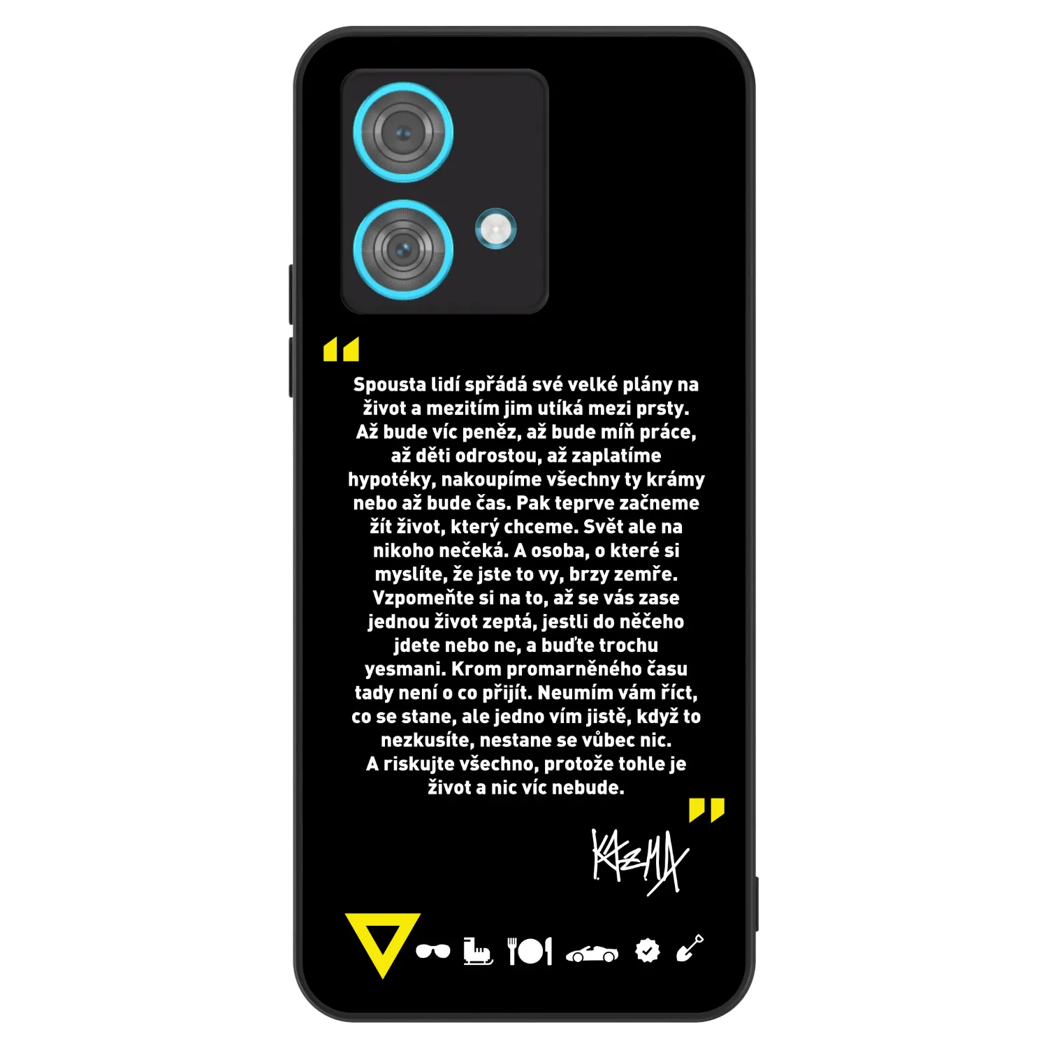 Picasee ULTIMATE CASE pro Motorola Edge 40 Neo - Kazma - BUĎTE TROCHU YESMANI