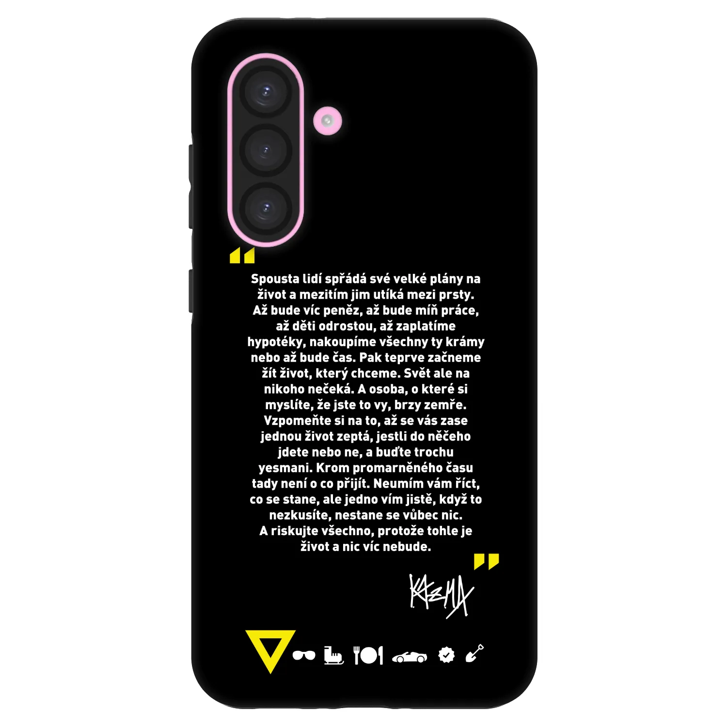 Picasee Fashion Case pre Samsung Galaxy A56 5G A566B - Kazma - BUĎTE TROCHU YESMANI