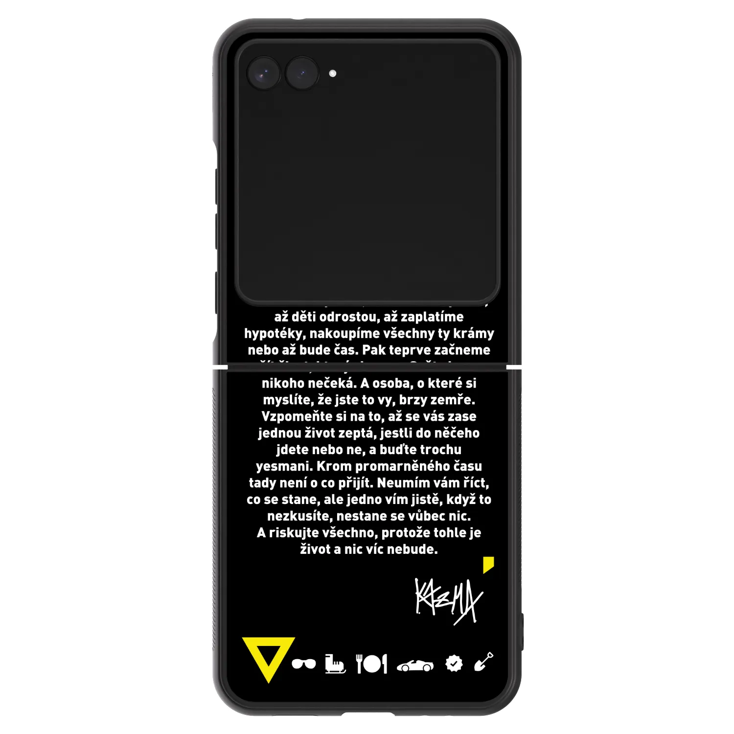 Picasee ULTIMATE CASE pro Motorola Razr 60 - Kazma - BUĎTE TROCHU YESMANI