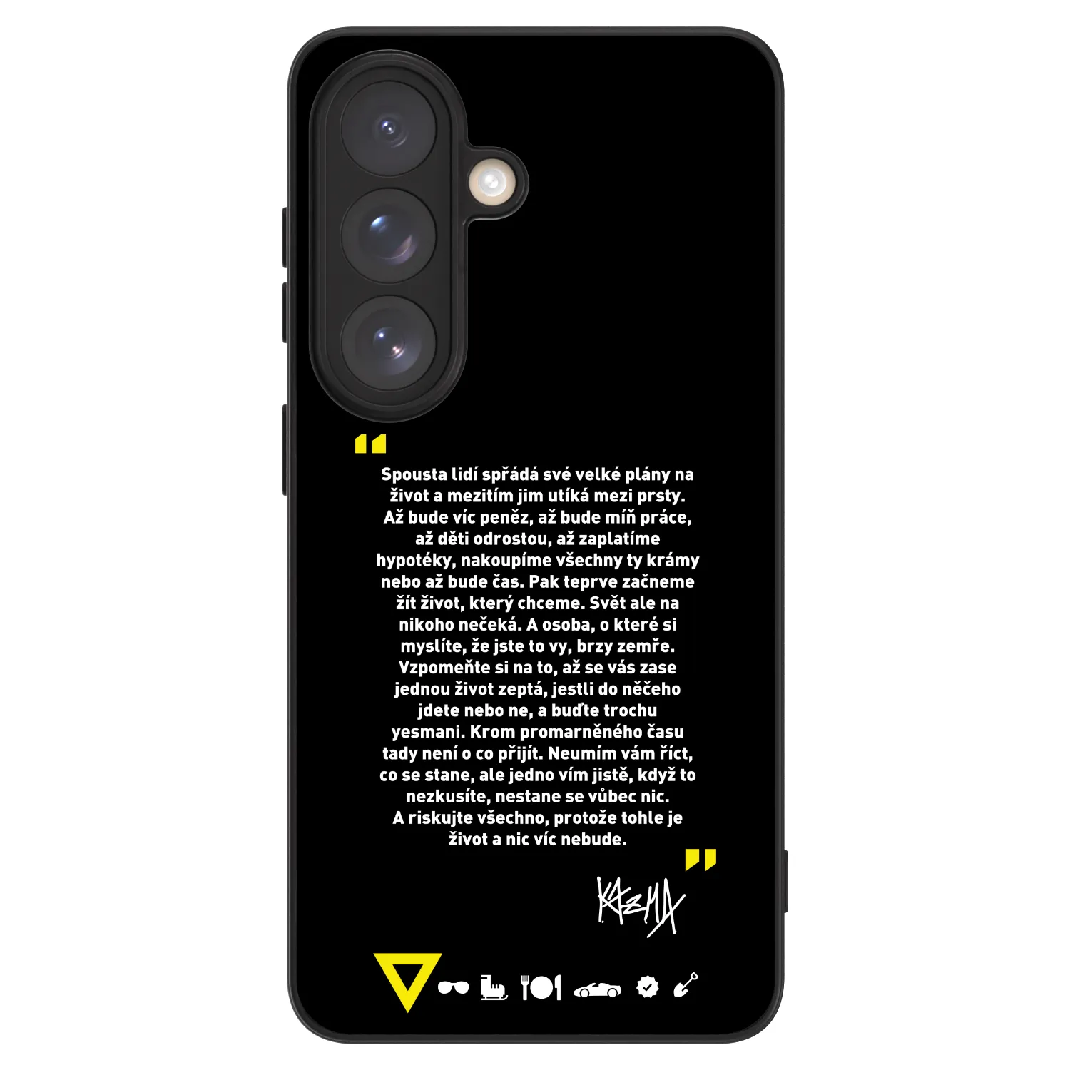 Picasee ULTIMATE CASE pro Samsung Galaxy S26 - Kazma - BUĎTE TROCHU YESMANI