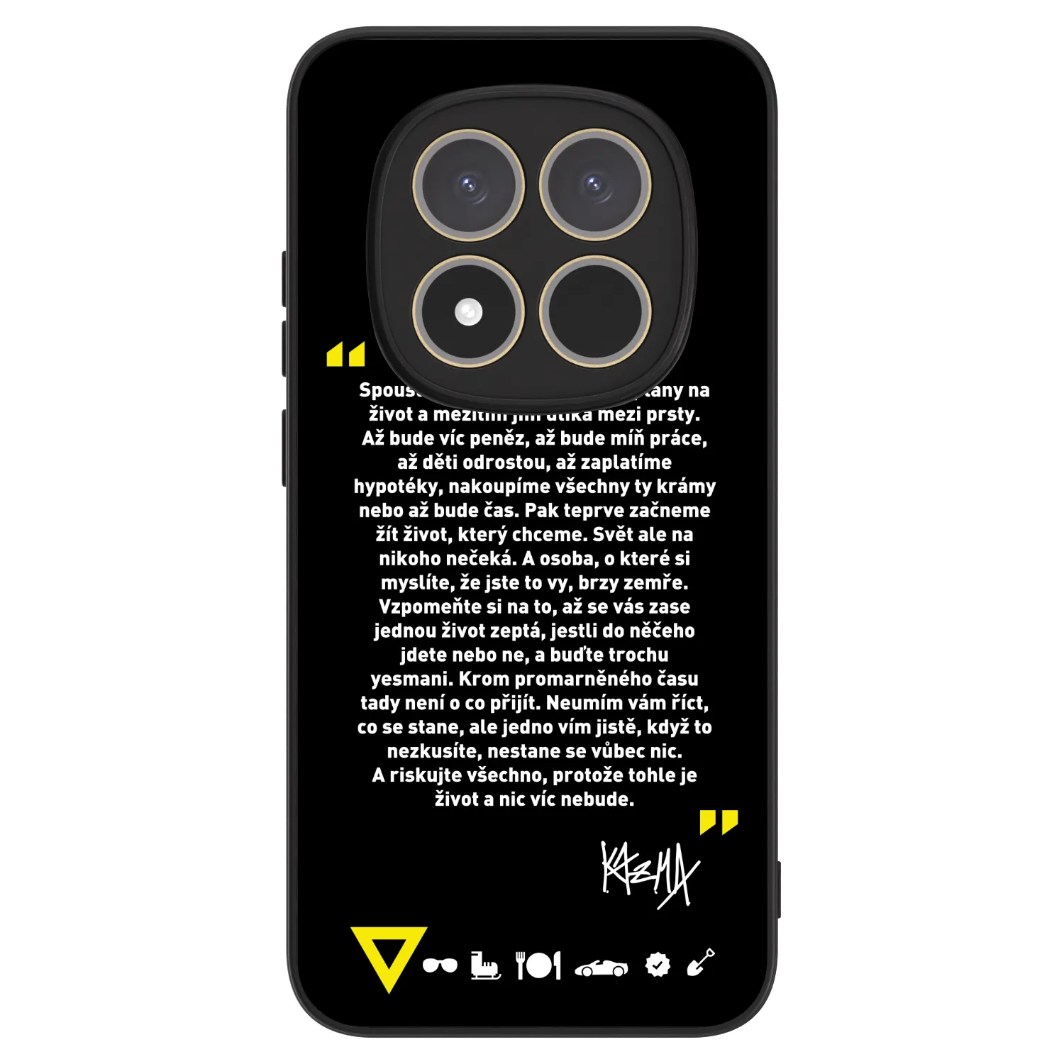 Picasee ULTIMATE CASE pro Xiaomi Redmi Note 15 Pro 5G - Kazma - BUĎTE TROCHU YESMANI