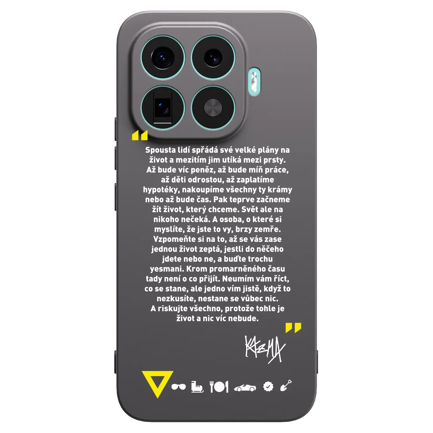 Picasee silikónový čierny obal pre Xiaomi 17T Pro - Kazma - BUĎTE TROCHU YESMANI