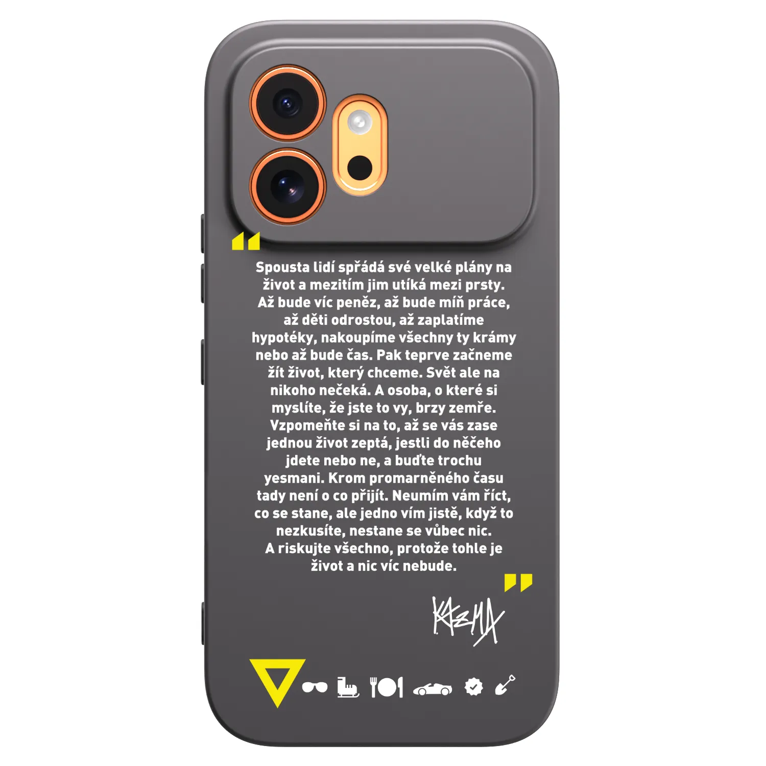 Picasee silikónový čierny obal pre Honor 600 - Kazma - BUĎTE TROCHU YESMANI