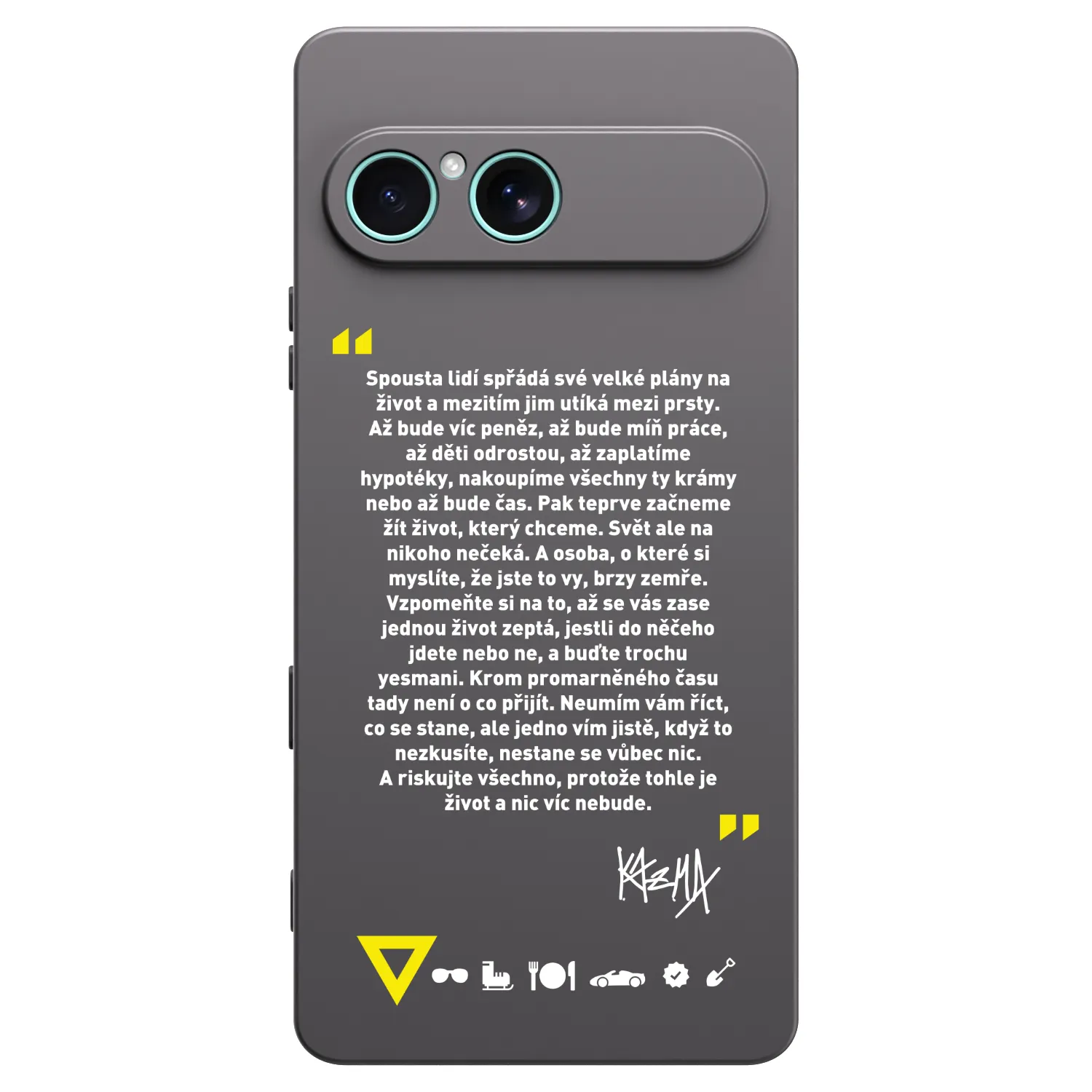 Picasee silikónový čierny obal pre Sony Xperia 10 VII - Kazma - BUĎTE TROCHU YESMANI
