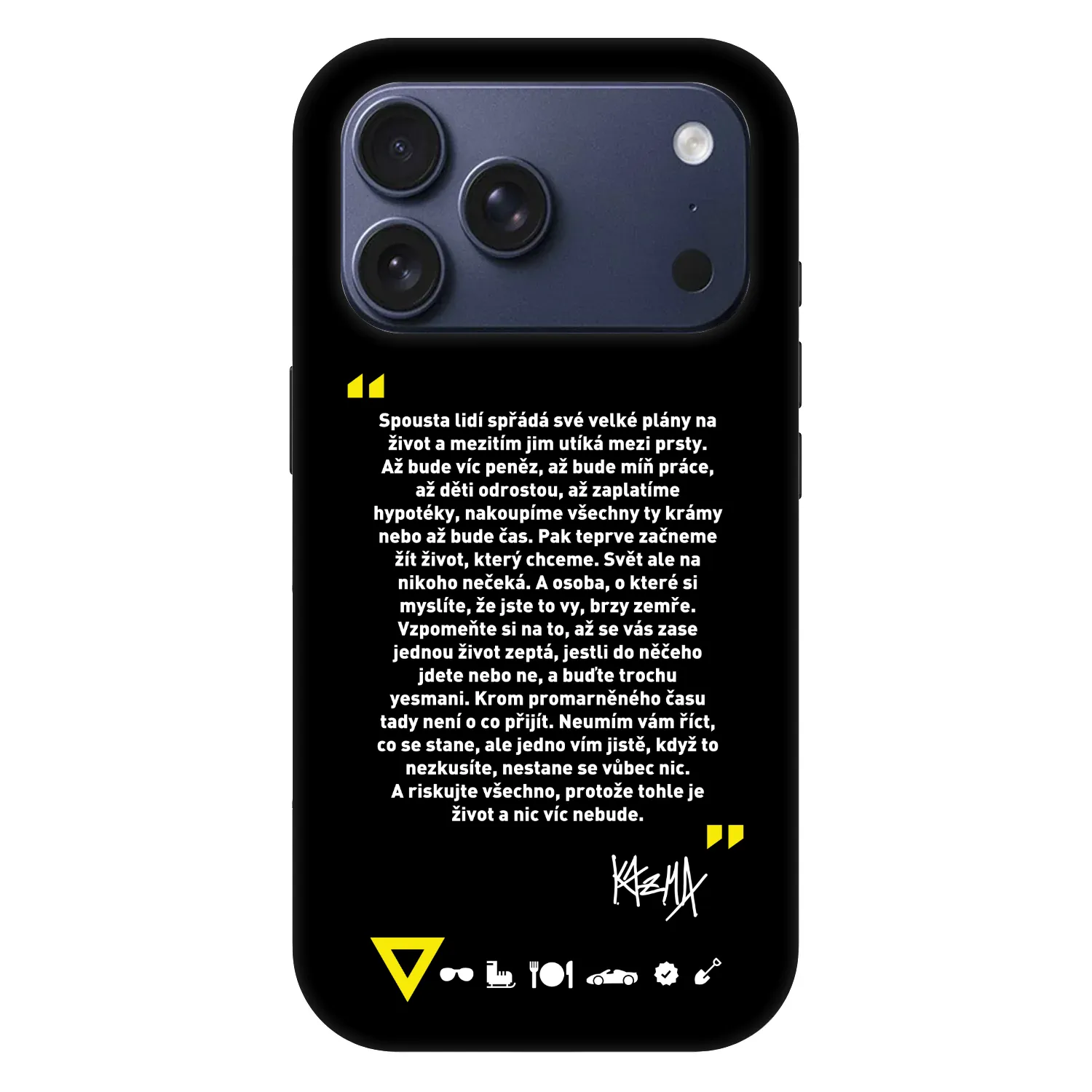 Picasee Fashion Case MagSafe pre Apple iPhone 18 Pro - Kazma - BUĎTE TROCHU YESMANI