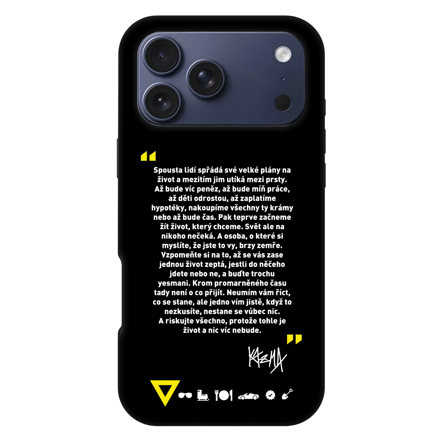 Picasee Fashion Case MagSafe pre Apple iPhone 18 Pro Max - Kazma - BUĎTE TROCHU YESMANI