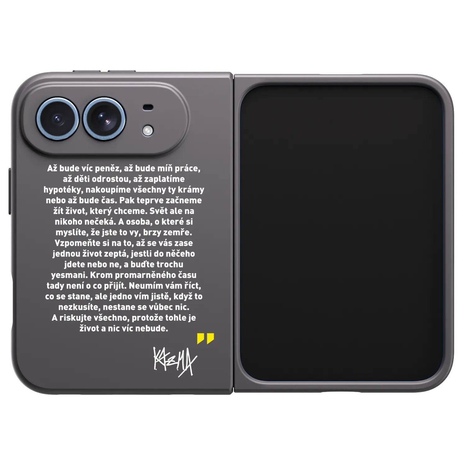 Picasee silikónový čierny obal pre Apple iPhone Ultra - Kazma - BUĎTE TROCHU YESMANI