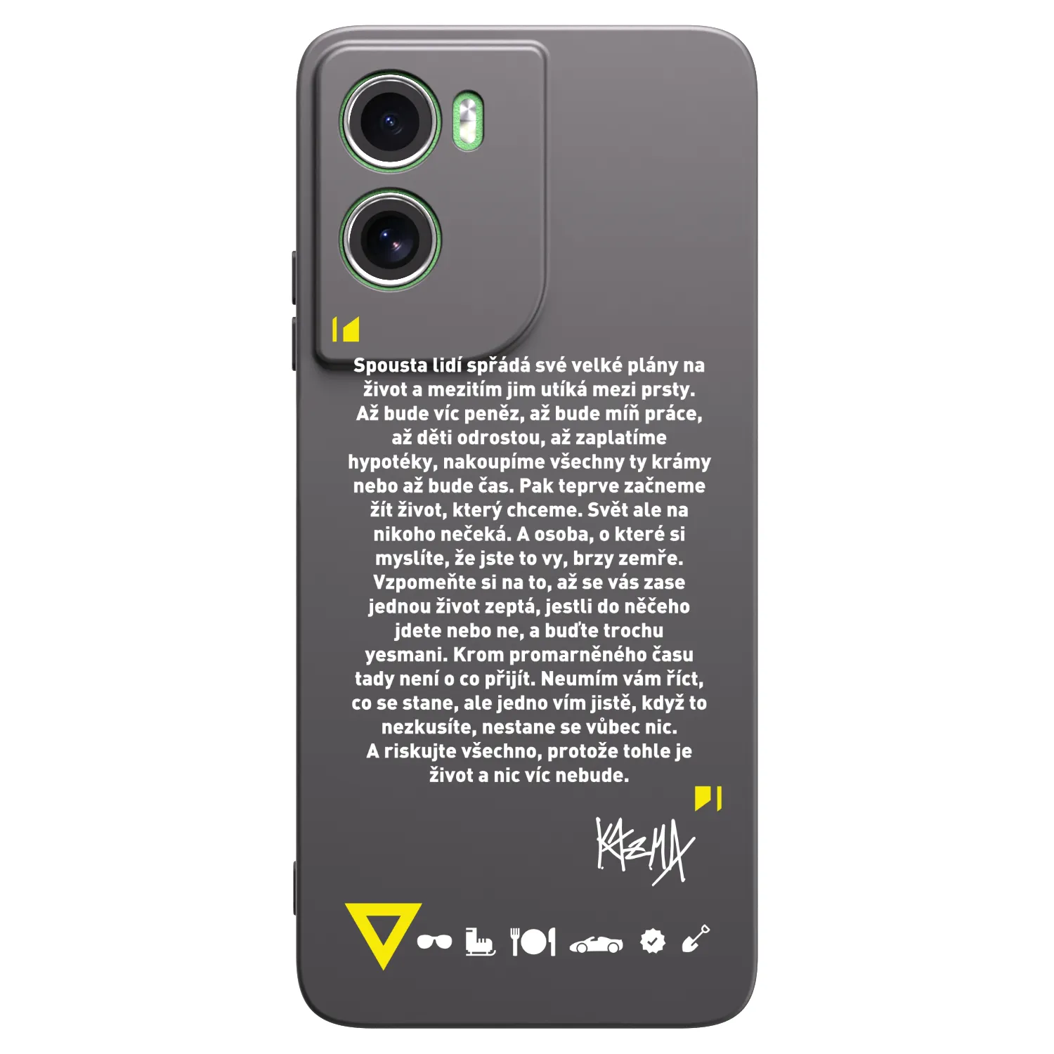 Picasee silikónový čierny obal pre Motorola Moto G06 - Kazma - BUĎTE TROCHU YESMANI
