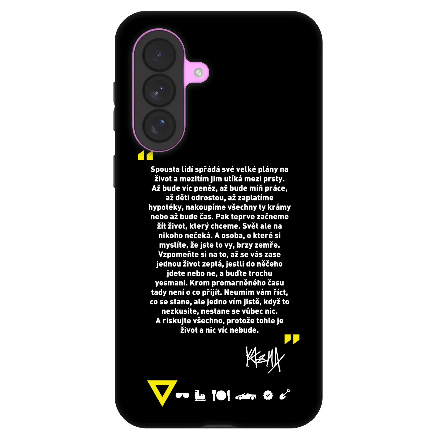 Picasee Fashion Case pre Samsung Galaxy A37 - Kazma - BUĎTE TROCHU YESMANI