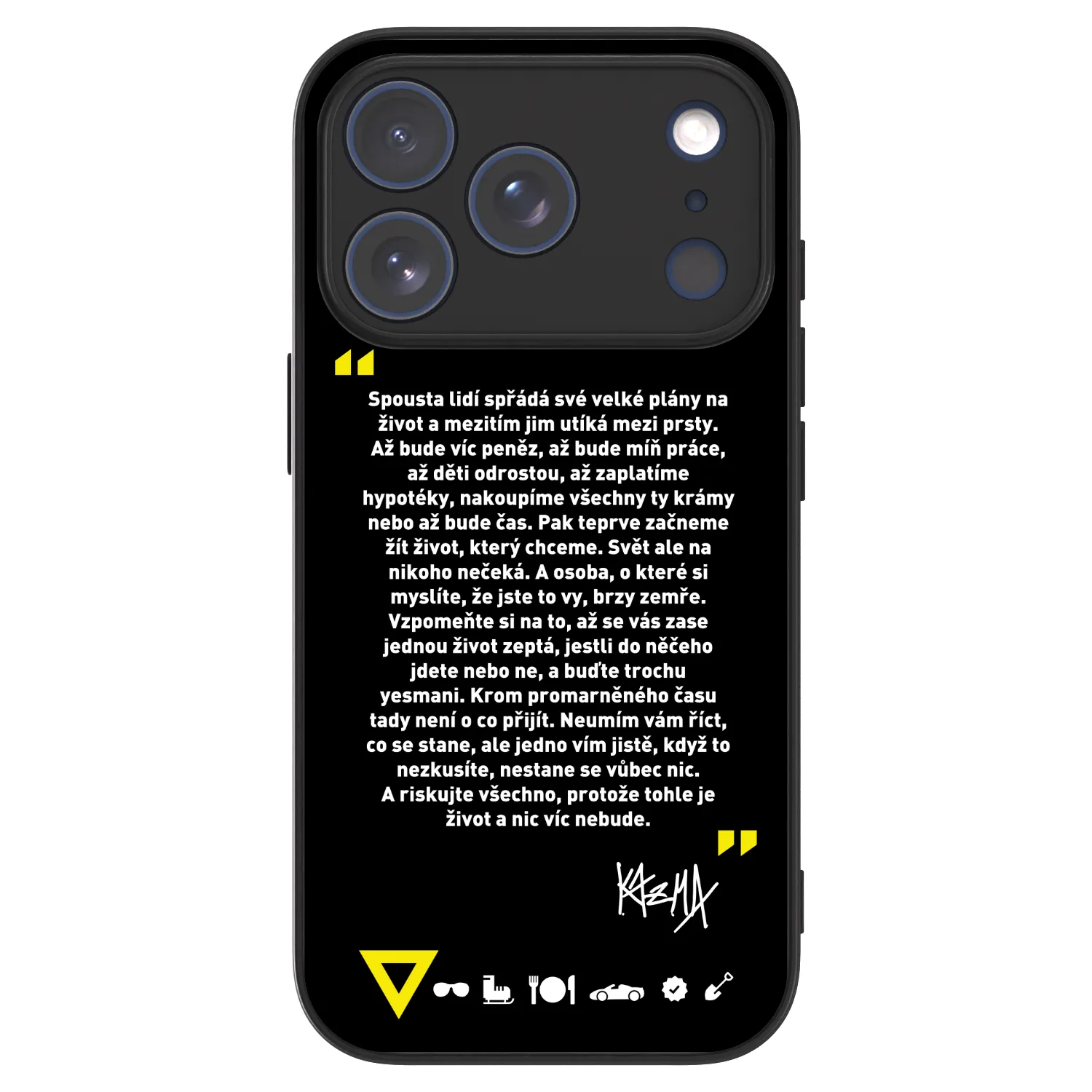 Picasee ULTIMATE CASE MagSafe pro Apple iPhone 18 Pro - Kazma - BUĎTE TROCHU YESMANI