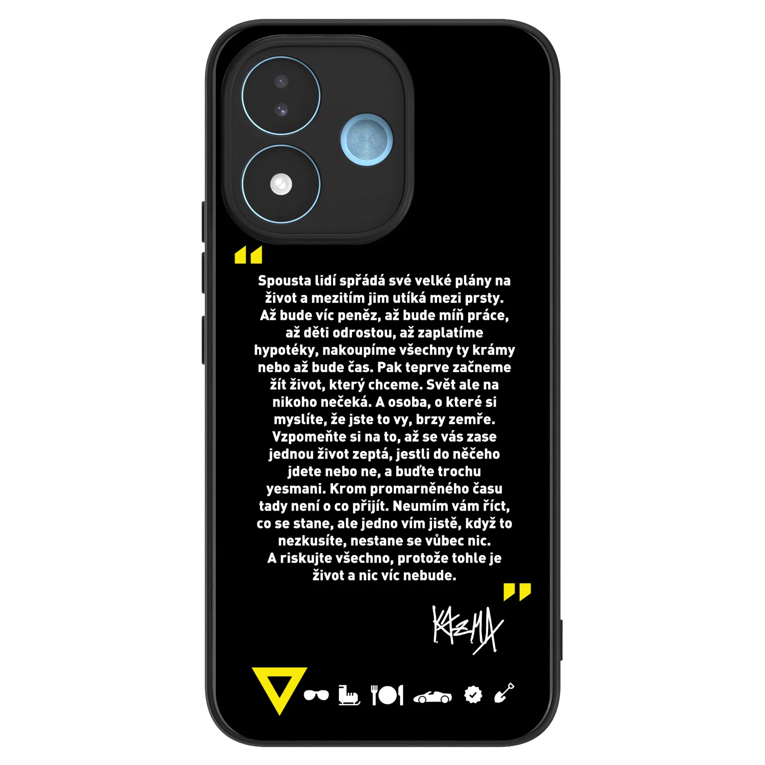 Picasee ULTIMATE CASE pro Xiaomi Redmi Note 17 5G - Kazma - BUĎTE TROCHU YESMANI