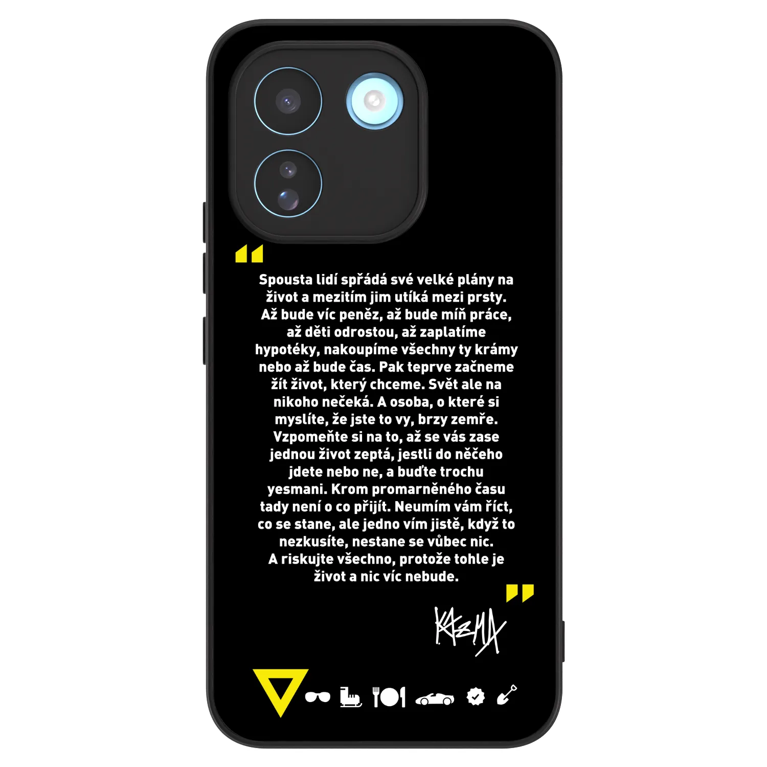 Picasee ULTIMATE CASE pro Xiaomi Redmi Note 17 Pro MAX 5G - Kazma - BUĎTE TROCHU YESMANI