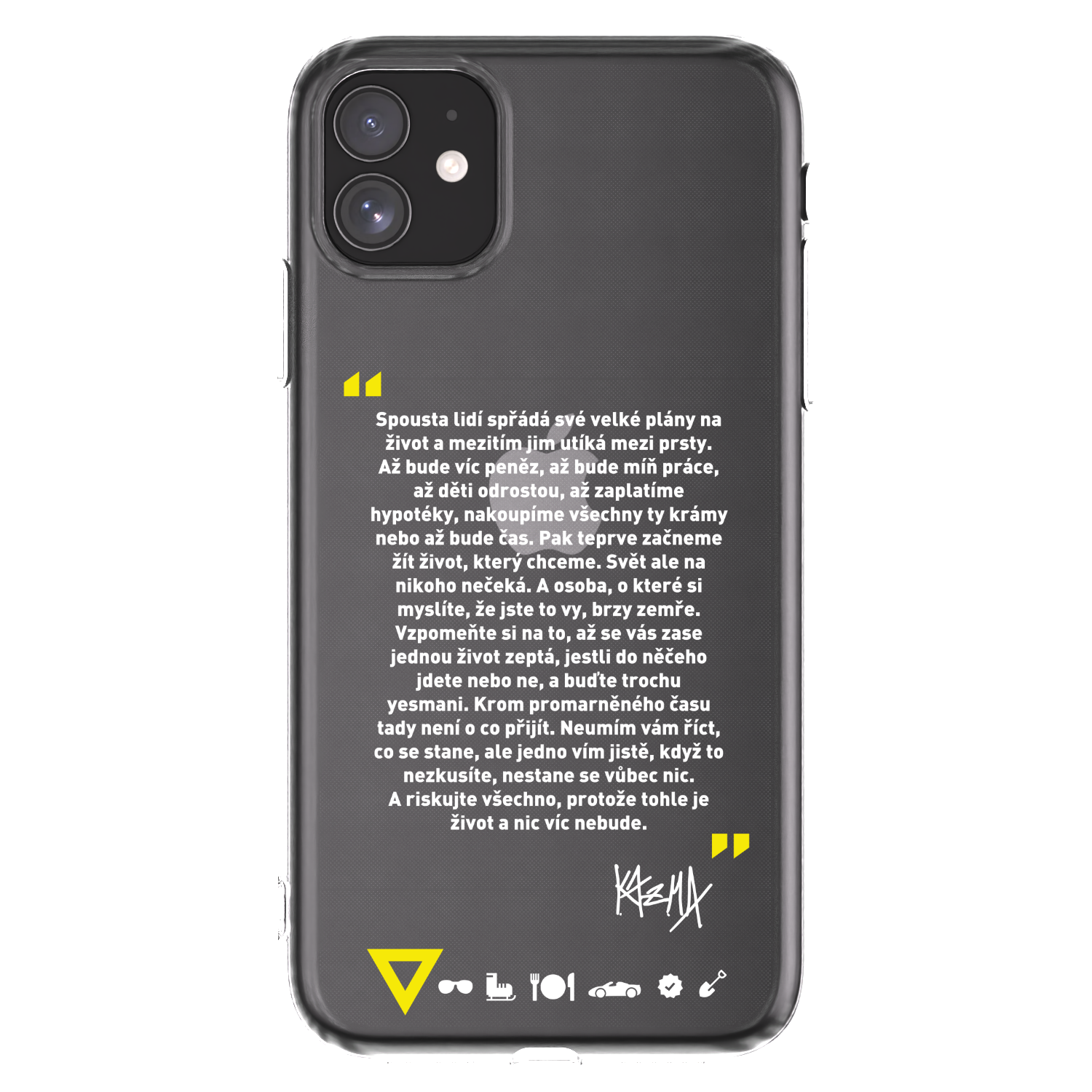 Picasee silikónový prehľadný obal pre Apple iPhone 11 - Kazma - BUĎTE TROCHU YESMANI