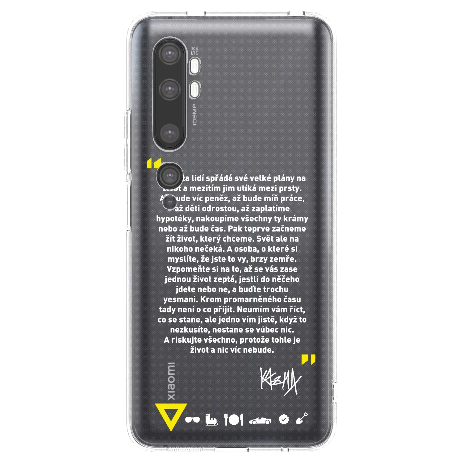 Silikónový prehľadný obal pre Xiaomi Mi Note 10 (Pro) - Kazma - BUĎTE TROCHU YESMANI