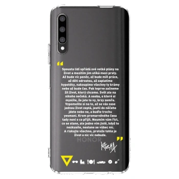Picasee silikónový prehľadný obal pre Honor 9X Pro - Kazma - BUĎTE TROCHU YESMANI
