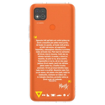 Picasee silikónový prehľadný obal pre Xiaomi Redmi 9C - Kazma - BUĎTE TROCHU YESMANI