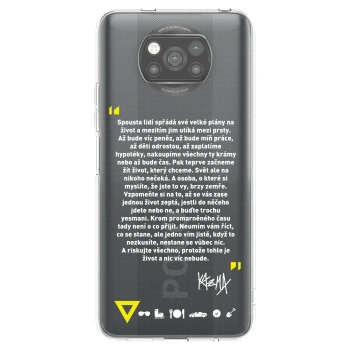 Picasee silikónový čierny obal pre Xiaomi Poco X3 - Kazma - BUĎTE TROCHU YESMANI