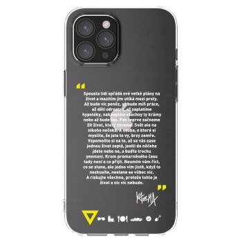 Picasee silikónový prehľadný obal pre Apple iPhone 12 Pro Max - Kazma - BUĎTE TROCHU YESMANI