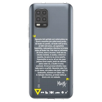 Picasee silikónový prehľadný obal pre Xiaomi Mi 10 Lite - Kazma - BUĎTE TROCHU YESMANI