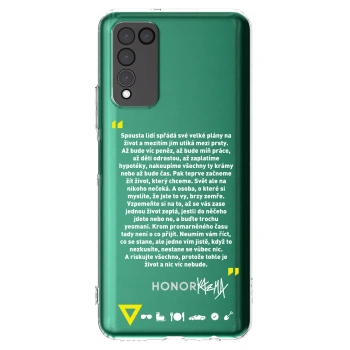 Picasee silikónový prehľadný obal pre Honor 10X Lite - Kazma - BUĎTE TROCHU YESMANI
