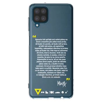 Picasee silikónový prehľadný obal pre Samsung Galaxy A12 A125F - Kazma - BUĎTE TROCHU YESMANI