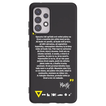 Picasee silikónový čierny obal pre Samsung Galaxy A52 5G A525F - Kazma - BUĎTE TROCHU YESMANI
