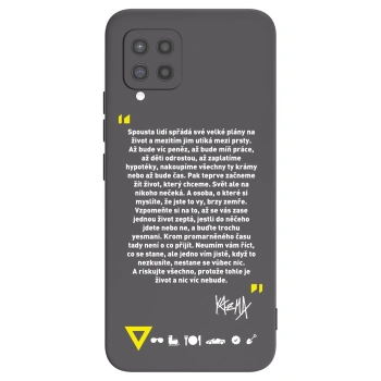 Picasee silikónový čierny obal pre Samsung Galaxy A42 A426B - Kazma - BUĎTE TROCHU YESMANI