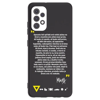 Picasee silikónový čierny obal pre Samsung Galaxy A32 5G A326B - Kazma - BUĎTE TROCHU YESMANI