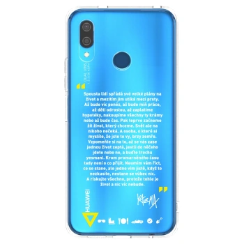 Picasee silikónový prehľadný obal pre Huawei P20 Lite - Kazma - BUĎTE TROCHU YESMANI