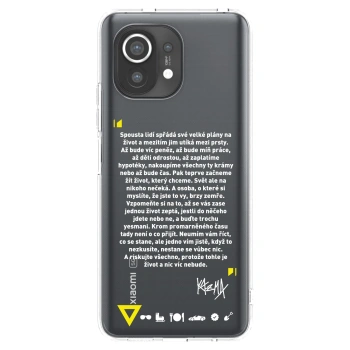 Picasee silikónový prehľadný obal pre Xiaomi Mi 11 - Kazma - BUĎTE TROCHU YESMANI
