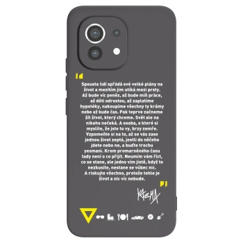 Picasee silikónový čierny obal pre Xiaomi Mi 11 - Kazma - BUĎTE TROCHU YESMANI