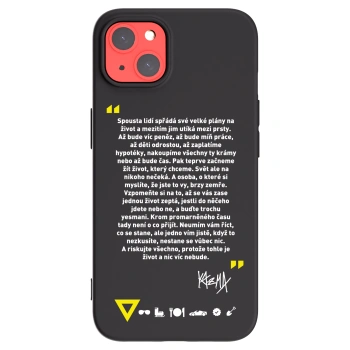 Picasee silikónový čierny obal pre Apple iPhone 13 - Kazma - BUĎTE TROCHU YESMANI