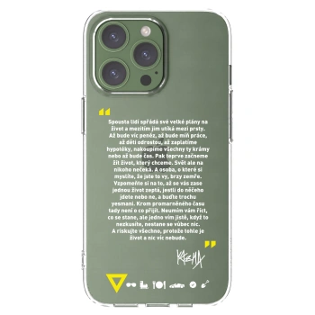 Picasee silikónový prehľadný obal pre Apple iPhone 13 Pro - Kazma - BUĎTE TROCHU YESMANI